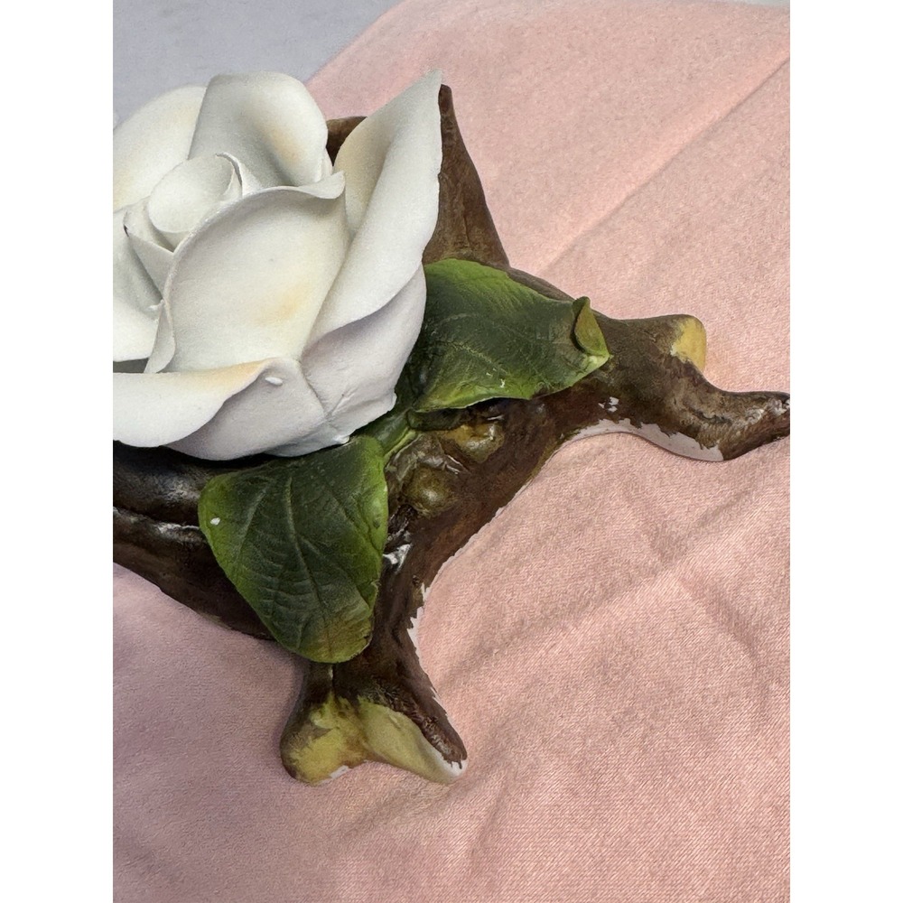 White Ceramic Rose - Picture 6 of 8